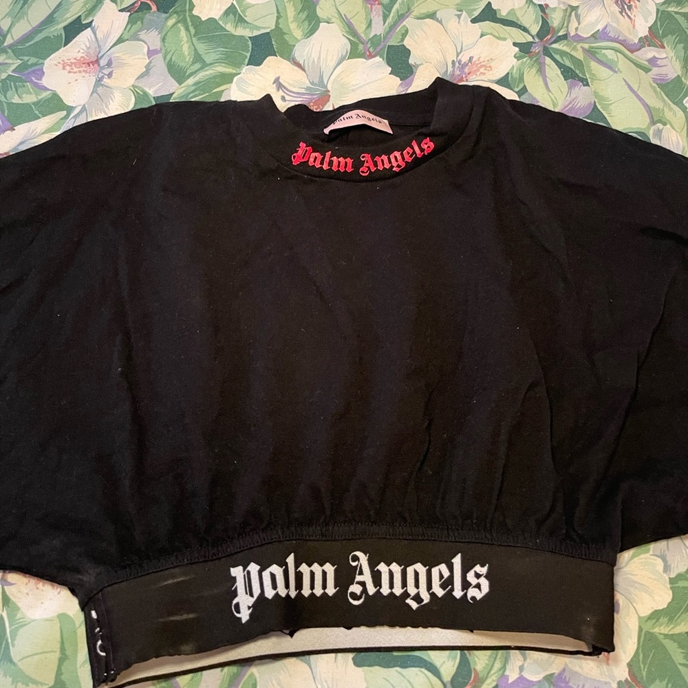 Palm Angles Cropped Logo T-shirt